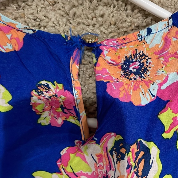 All for Color medium Floral Blue Dress - Picture 6 of 6